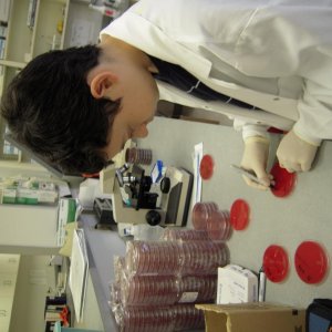 Me at the lab working on science project.