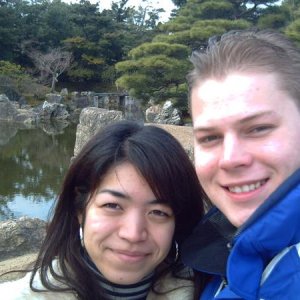 Wife and I in Kyoto, Japan. Winter 2006