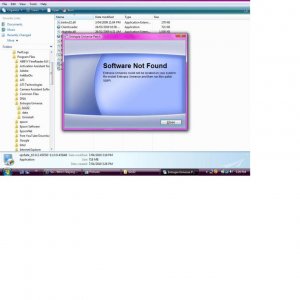 SOFTWARE NOT FOUND