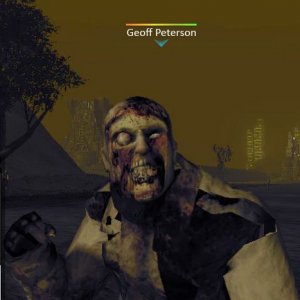 My adopted zombie - isn't he cute?