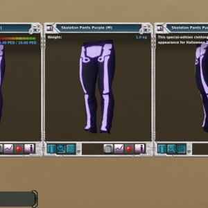 Skeleton Pants Purple (M)