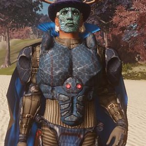 Blue Vampiric Cloak