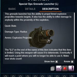 Spec Ops Grenade Launcher 5