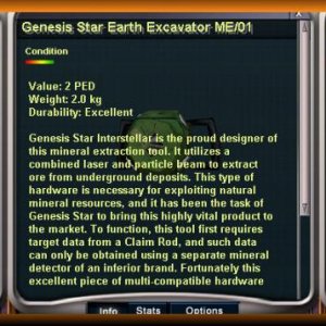 Genesis Star Earth Excavator ME/01