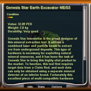 Genesis Star Earth Excavator ME/03