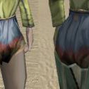 visualbug - shorts with thighs