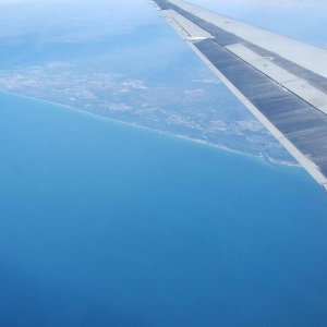 A view of Florida, as we approached.