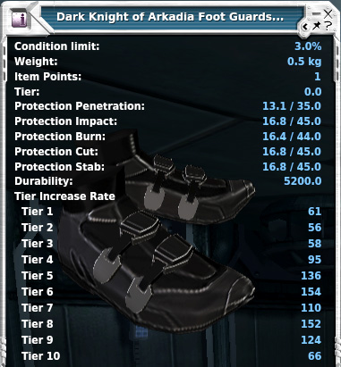 Dark Knight of Arkadia Foot Guards (M)