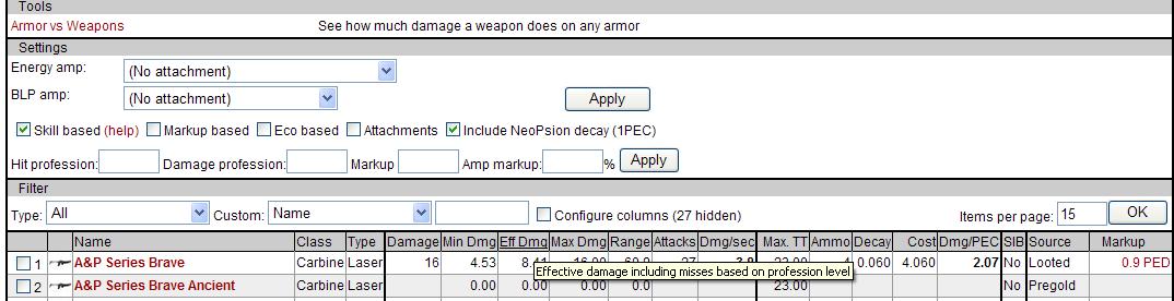 Entropedia Weapones