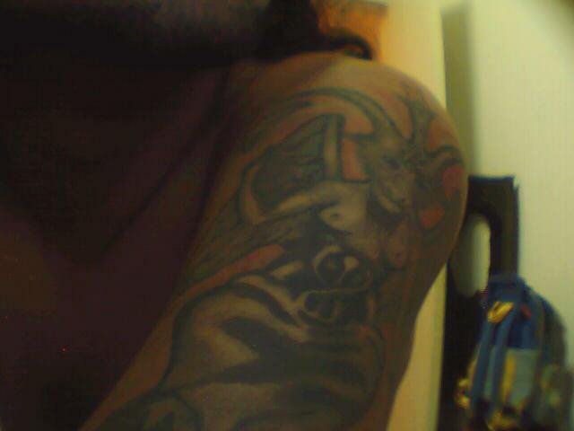 My tattoo, Hail Baphometh! hahaha!